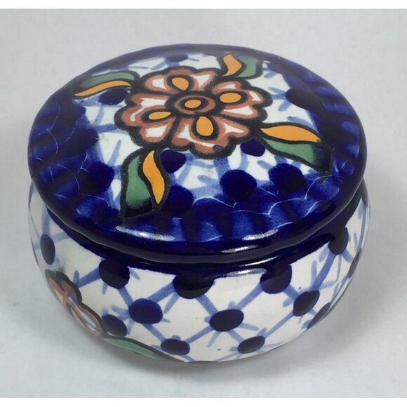 Multi-color Trinket or Dresser Box Made in Mexico - Picture 5 of 8